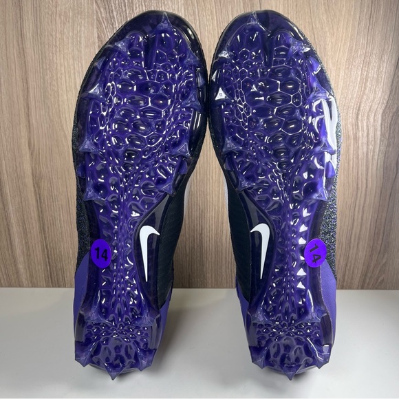 Nike Alpha Menace Elite 2 Flyknit Football Cleats BV2077-011 Men’s Size 14 - Picture 5 of 10